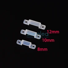50-1000 шт. 8 мм/10 мм/12 мм кремния зажим для крепления 3528,5050 Светодиодные ленты с подсветкой разъем