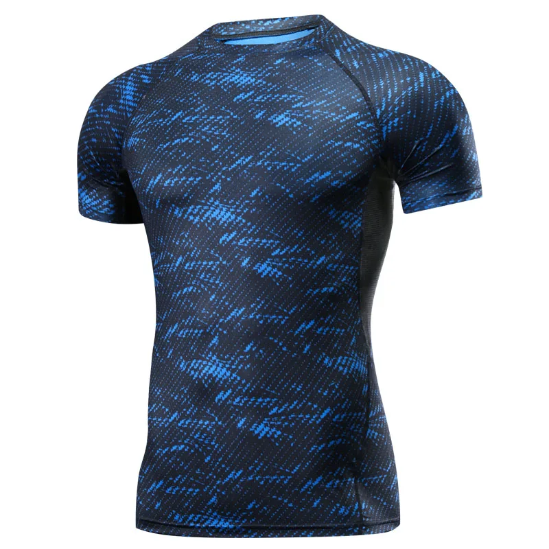 Мужские быстросохнущие футболки для бега, облегающие футболки для бега, спортивные мужские футболки для фитнеса, тренажерного зала, футболки для мышц