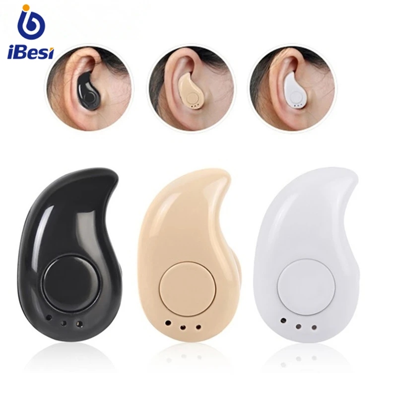 

IBESI Mini Bluetooth Earphone Wireless Headset Earbuds Earphones Handsfree Cordless Earpiece with Microphone for iPhone