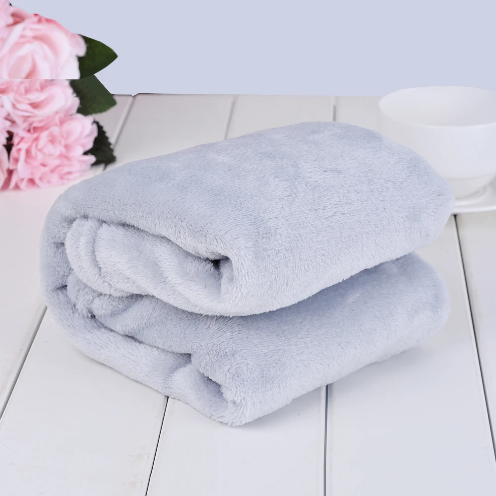

Juneiour Solid Soft Throw Kids Blanket Warm Coral Blankets Flannel Beds/Plane/Sofa Cover Sherpa Bedspread Baby Sleeping Blankets
