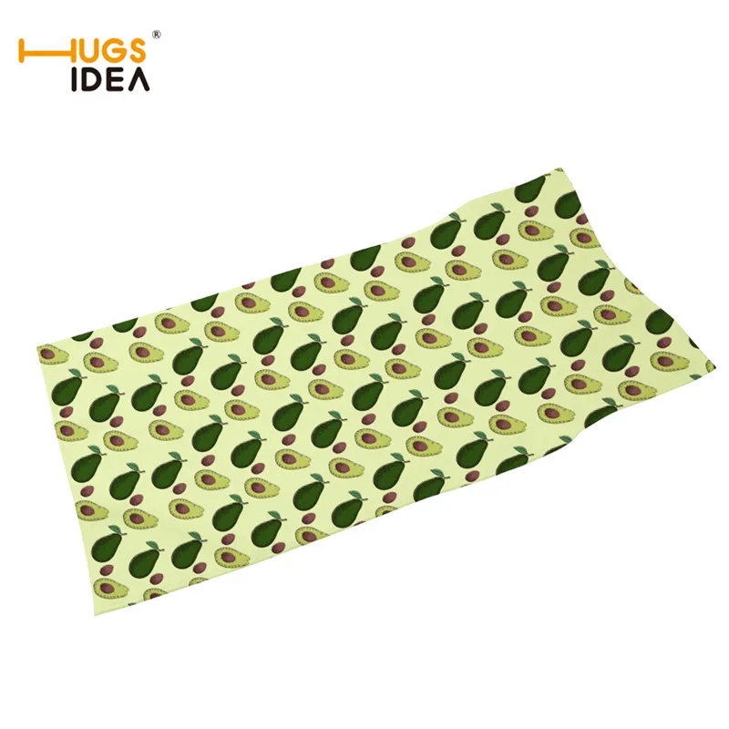 

HUGSIDEA Beach Towel 2018 New Home Textile Microfiber Bath Towels Adults Fruits Avocado Print Travel Towel Quickly Drying toalla