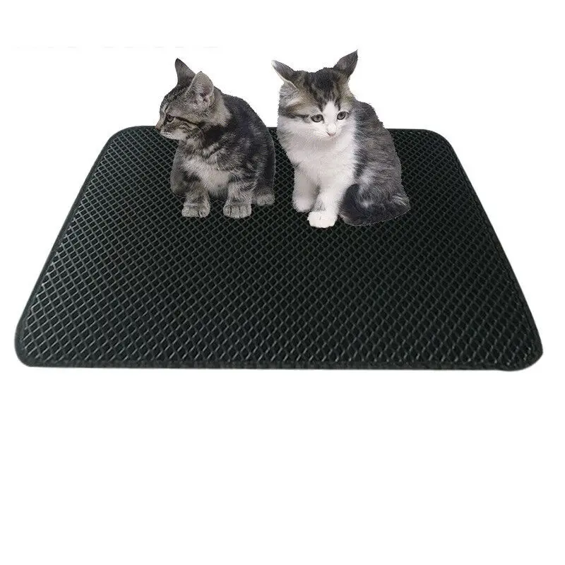 

New Practical Foldable Double-Layer Cat Litter Mat Waterproof Bottom Layer Pad Pet Rug EVA Foam Trapper