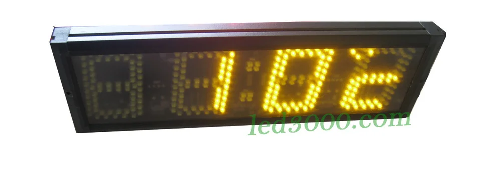 Светодиодные часы abmber color 5 дюймов многофункциональные время и температура|clock