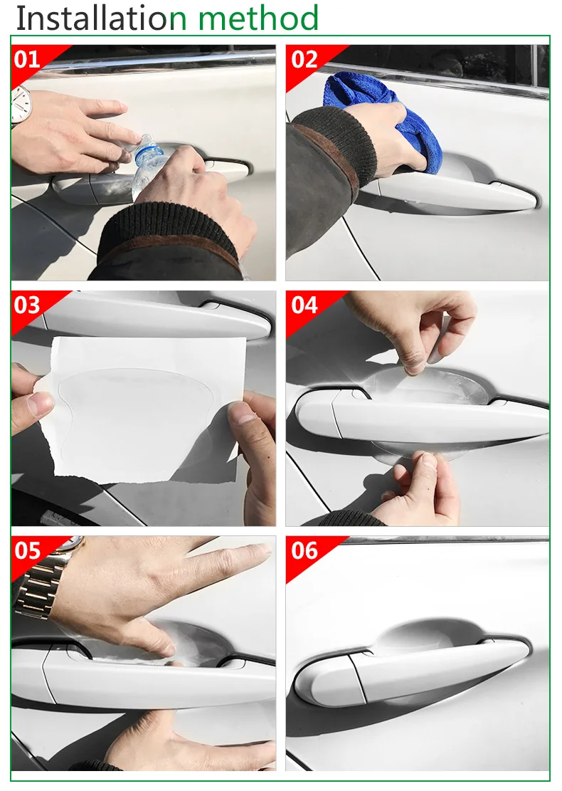 TPU Car Door Handle Protective Film for BMW X1 X3 X4 X5 X6 1 2 3 4 5 7 Series 3GT 5GT Scratch Resistant Car Accessories (7)