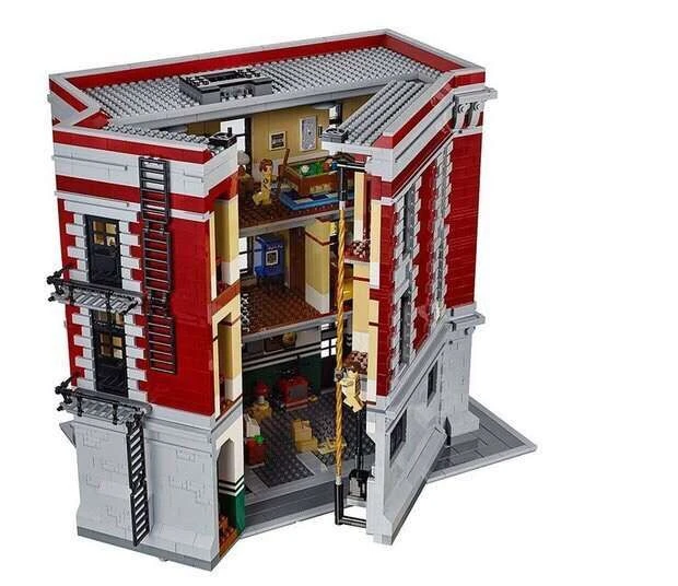 Toys CHINA BRAND L6001 bricks Compatible with Lego Ghostbusters 75827 Firehouse no