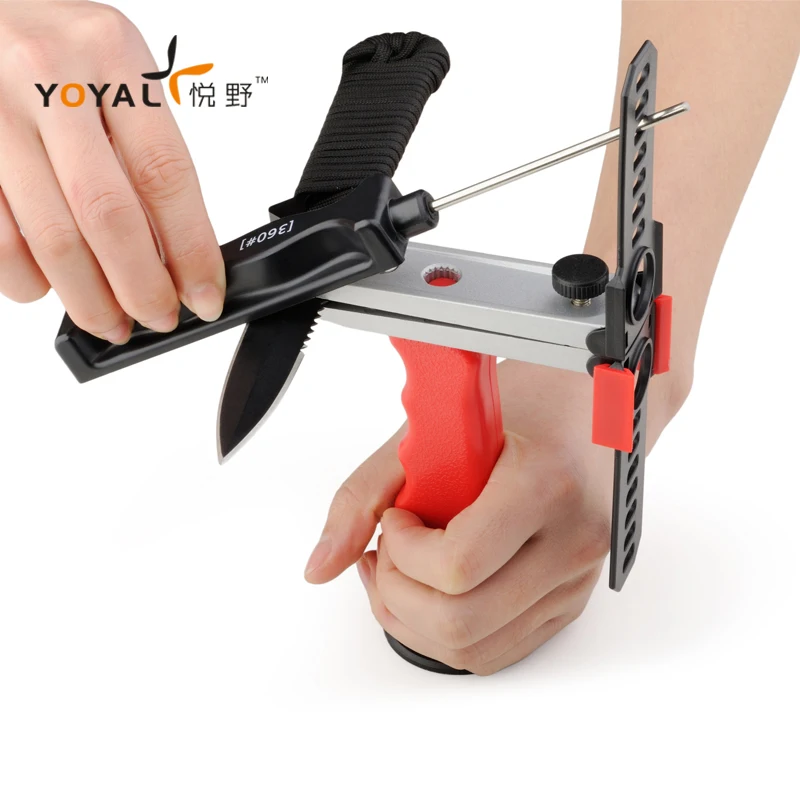 Kopen YOYAL pro diamond Messenslijper outdoor Mes slijpsysteem 4 stenen 1 set professionele slijpen tool lansky vissen