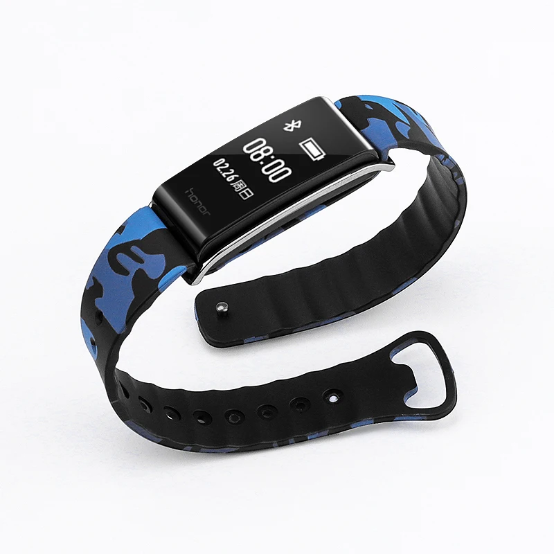 Силиконовый ремешок для HUAWEI цветной A2 сменный honor Band спортивный камуфляжного