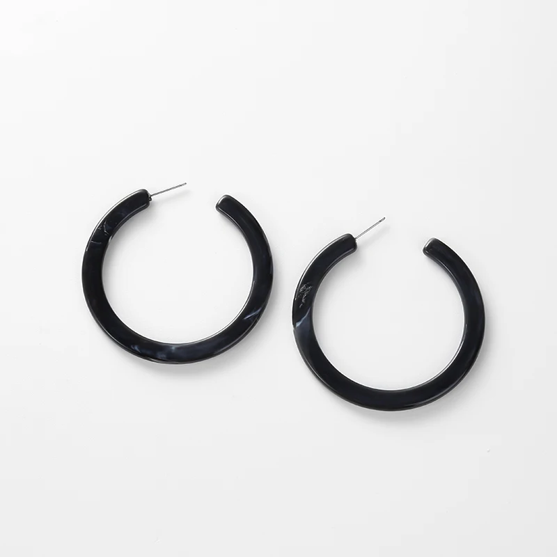 

2018 NEW Brand Designer Vintage Drop Earring Circle Dangle Earrings for Women Black Yellow White Earrings for Women Jewelry