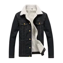 zozowang Winter Fur Jeans Jacket Coat Men Slim Fit Warm Fleece Parkas Jacket Men Turn-down Collar Mens Parkas with Fur zozowang Winter Fur Jeans Jacket Coat Men Slim Fit Warm Fleece Parkas Jacket Men Turn-down Collar Mens Parkas with Fur
