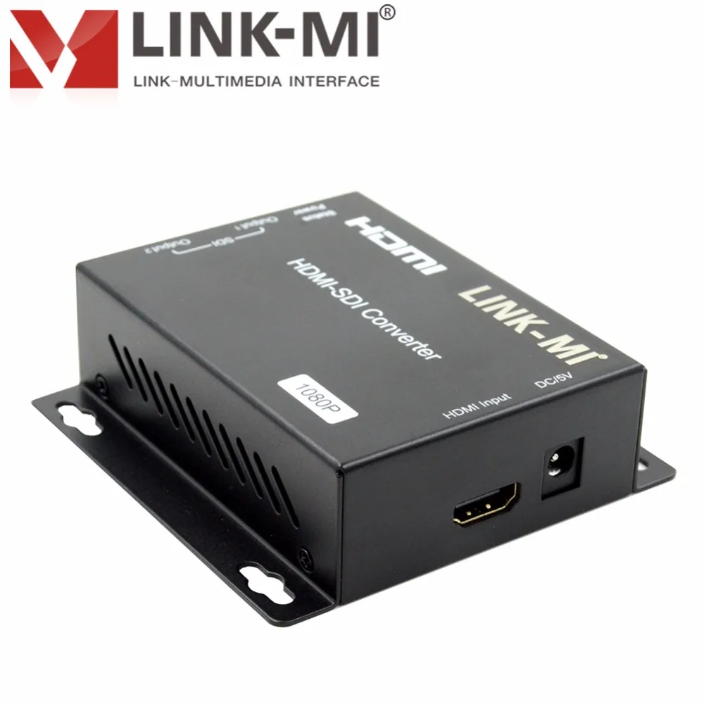 LINK-MI LM-HSD1 HDMI к SDI конвертер Поддержка 1080 p/60 Гц распределить 1 HDMI источник до 2 SDI выхода одновременно