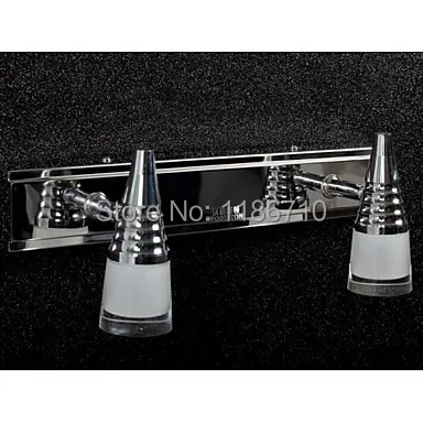 

Wodiston Led wall lamp 2 lamp hand brush induction switch Simple Artistic Stainless Steel crystal wall lamp Free shipping