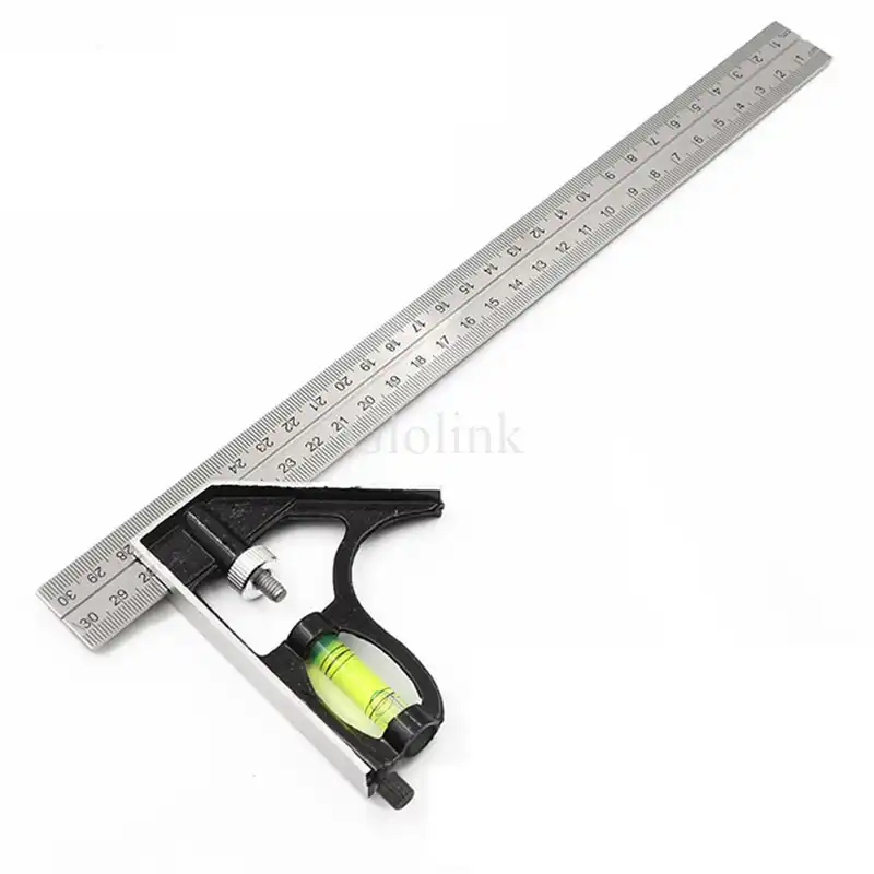 Detail Feedback Questions About 300mm Professional Carpenter Tools Adjule Square Ruler Multifunctional Combination Stainless Steel Horizontal Measuring Tool 30cm 45 Degree With Bubble