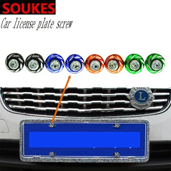 

12PC Car Styling Modification License Plate Screw Set For Audi A3 A4 B8 B6 A6 Mercedes Benz W205 W204 Skoda Octavia A5 A7 Abarth