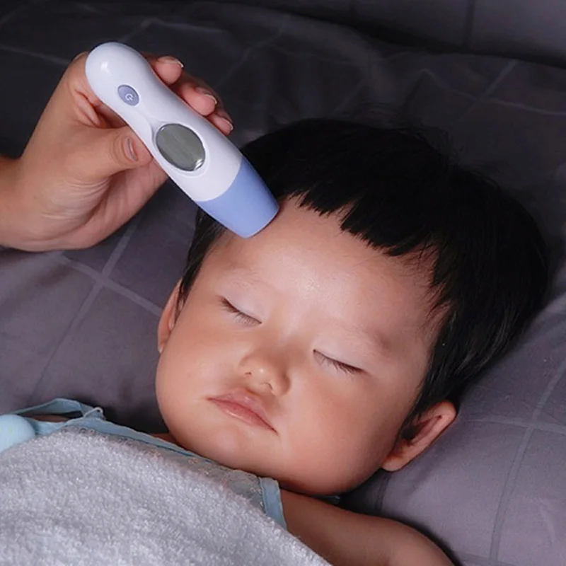 

Termometro Digital Infravermelho Infrared Thermometer For Baby Adult Digital Display Forehead ear thermometer Health Monitors