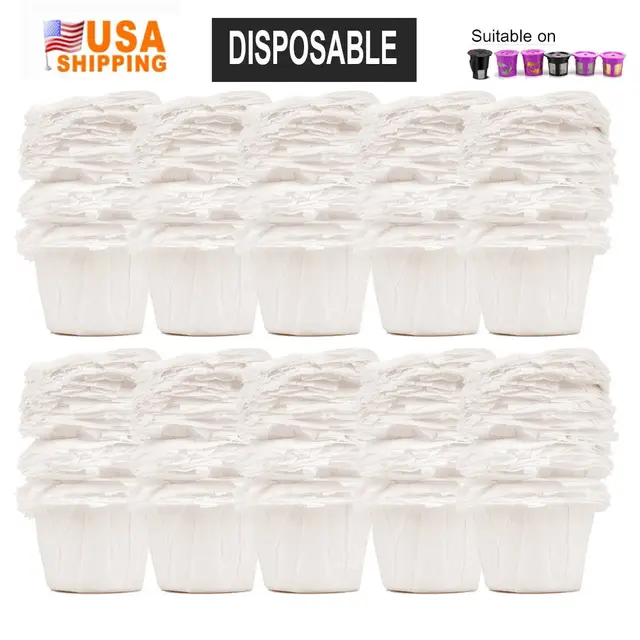 Special Offers 100pcs Disposable Paper Coffee Filters Parper cups K-Cup Filter Keurig 2.0 & 1.0 Coffee Blaske Coffee Pods Easy Clean Special Offers 100pcs Disposable Paper Coffee Filters Parper cups K-Cup Filter Keurig 2.0 & 1.0 Coffee Blaske Coffee Pods Easy Clean