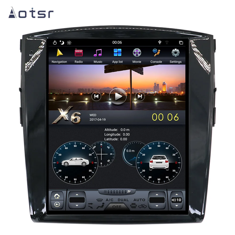 Best Android 8.1 Tesla style GPS navigation for Mitsubishi Pajero V97 V93 Montero 2006+ auto radio stereo Multimedia player recorder 12