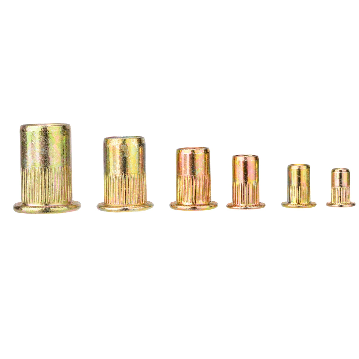175pcs/box Threaded Insert Nutsert M3/M4/M5/M6/M8/M10 Rivet Nut Kit Mixed Zinc Steel Rivnut For Construction Machinery