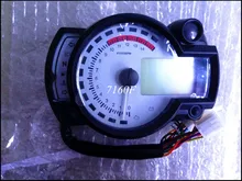 white panel Backlight LCD Digital Motorcycle Speedometer Odometer Motor Bike Tachometer Koso Similar max speed 299KM