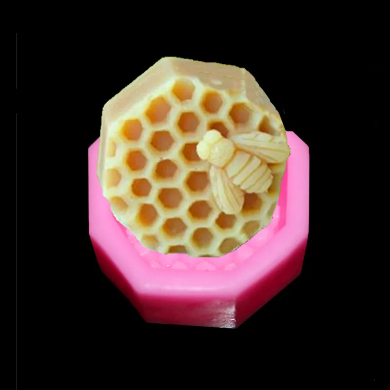 蜂 3d ハニカム形状石鹸金型ケーキデコレーションケーキモールドソープ金型石鹸手動でバラ Molds For Soap Soap Mold Siliconesoap Molds Sale Aliexpress