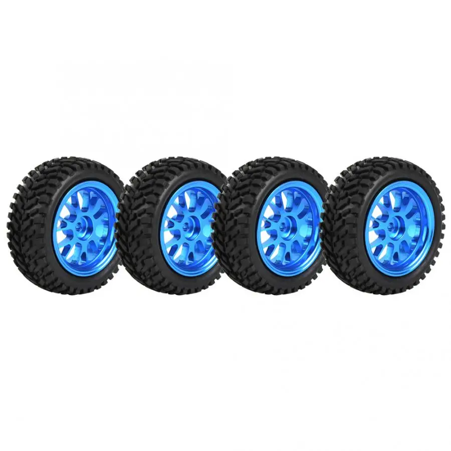 4pcs 1/18 RC Racing Car Wheel Tires Metal Y-Shaped Rims Wheel Wide Tyre For Wltoys 1/18 A959 A979 A969 Model Car Accessory