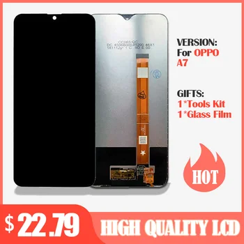

100% Test New 6.2'' LCD for OPPO A7 Full Display lcds +Touch Panel Screen with Frame Replacement for oppo a7 Digitizer Assembly