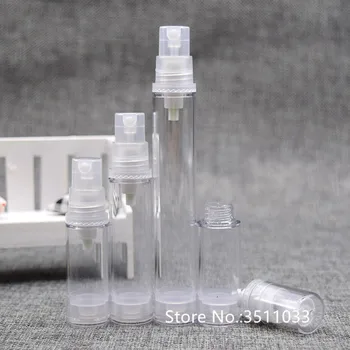 

50pcs Airless Spray Bottle Clear Transparent Color Medical Cosmetic Liquid Packaging Bottle Mist Spray Nozzle 5ml 10ml 15ml