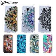 For Samsung Galaxy J3 J5 J7 2017 J330 J530 J730 case Beautiful mandala flower soft TPU cover transparent silicone phone capa