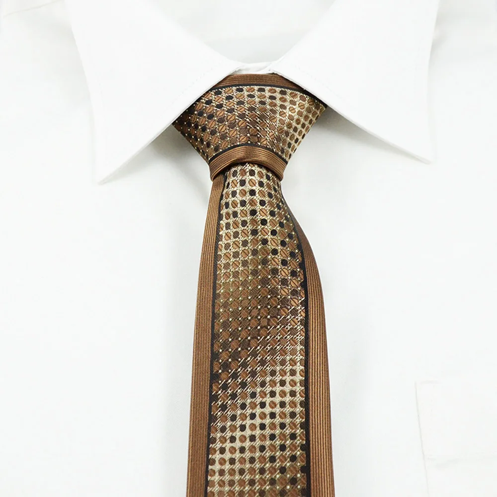 Горошек галстук тощий 2016 Новая Мода Свадебные жаккард тонкий Галстуки для Для мужчин 6 см узкий Gravata микрофибры взрослых галстук