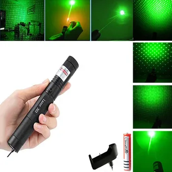 

Hunting Green Laser High Power Green Dot tactical 532 nm 5mW laser 303 pointer lazer Pen Burning Match