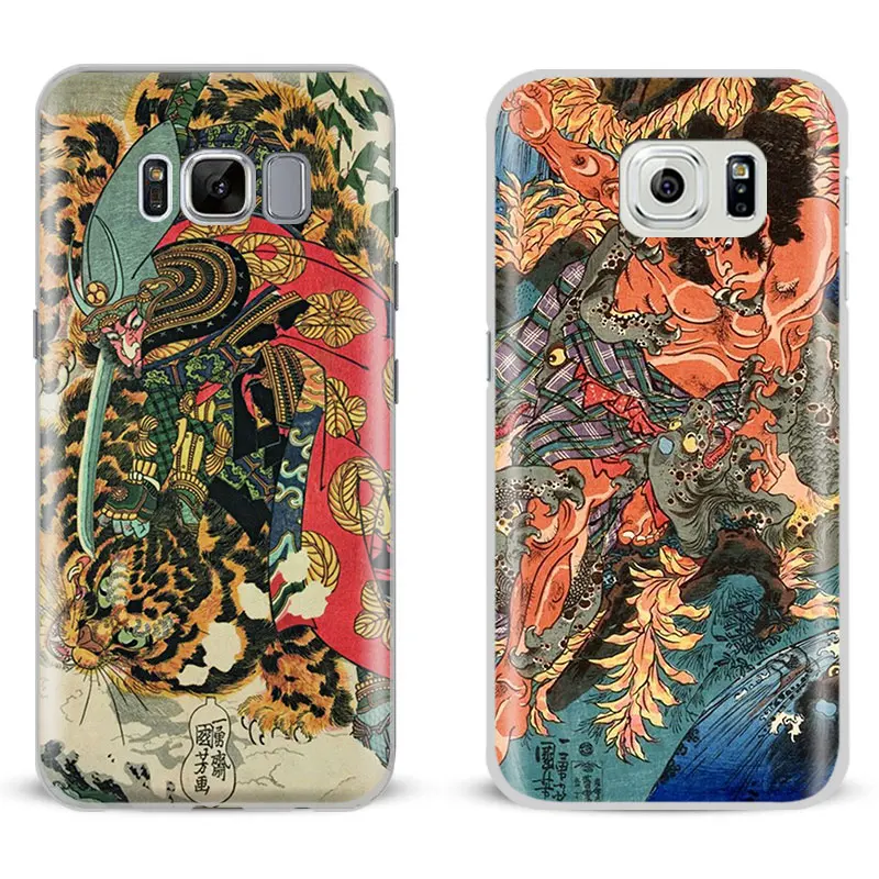 

Ukiyo-e Japanese Art Mobile Phone Case Shell Cover Bag For Samsung Galaxy S4 S5 S6 S7 Edge S8 Plus Note 2 3 4 5 C5 C7 A8 A9