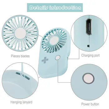 

Mini usb charging game machine fan outdoor portable thin handheld creative pocket fan