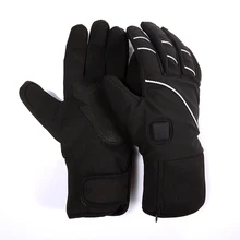 Winter Warm Outdoor Sports Gloves Daily Reflective Electric Heating Gloves Rechargeable Battery Heated Cycling Ski Gloves 3000mah rechargeable battery pu leather windproof winter warm ski outdoor work motorcycle cycling electric heated hands gloves