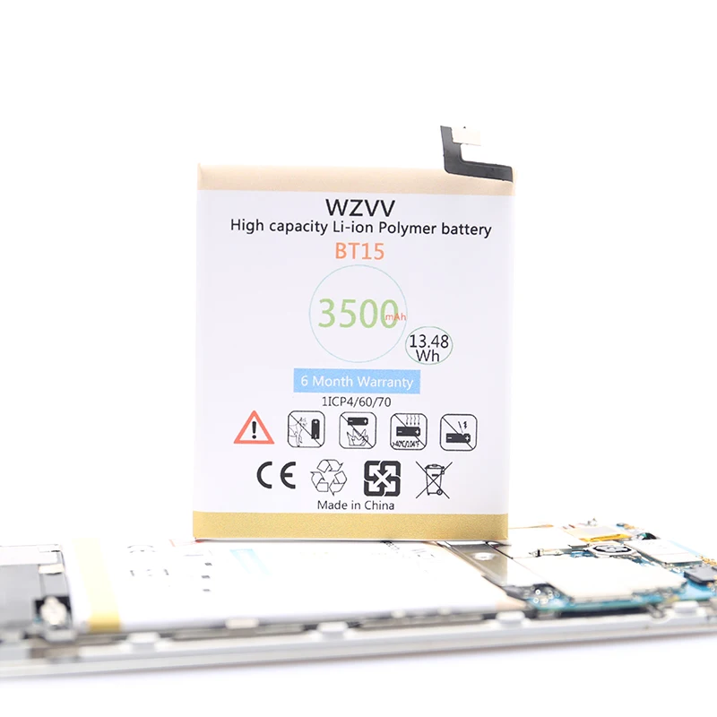 

wzvv 3500mAh Li-Polymer Battery BT15 BT68 For Meizu M3 M3S / M3S mini Y685Q M688Q M688C M688M M688U Smart Phone Batteries