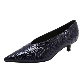 

Fashion high heels women blue, Red wine large size women shoes Work shoes women high heel shoes obuv Spring tip ladies shoes