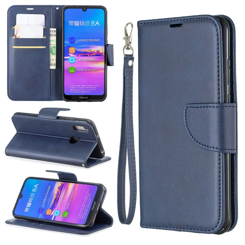 2019 ТПУ кожаный чехол футляр для huawei Y6 Y7 Y5 Y9 Prime 2018 Honor 8A 8 S 7A Pro 7C 7 винтажный Чехол