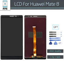 LCD display with touch screen digitizer assembly for Huawei Mate 8 LCD replacement 6″ phone pantalla repair black white gold