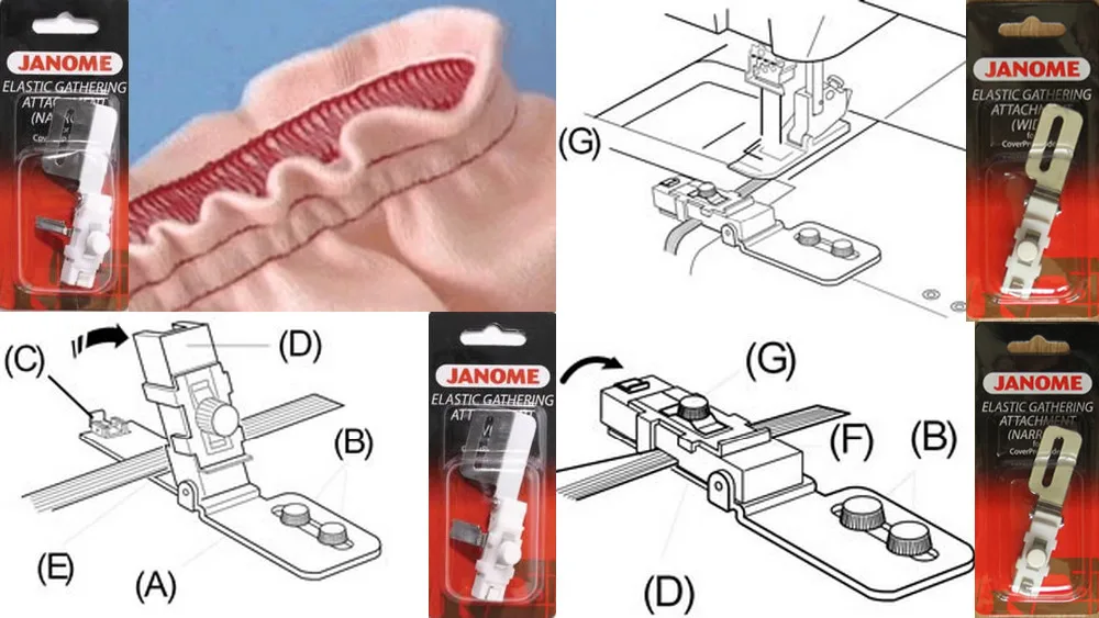 Elastic Gathering Attachment