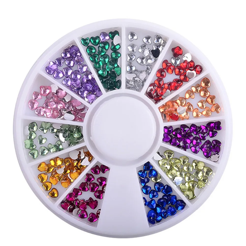 1 коробка смешанных цветов 3D украшения для ногтей в колесиках цветные яркие гвозди креативные DIY аксессуары для маникюра инструменты для ногтей - Цвет: Mefi-018