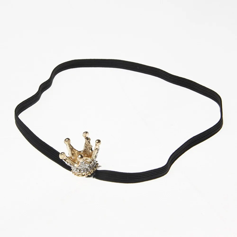 

kids Girl Crown Hair Accessories For Girls Infant Elastic Rhinestone Hair Band hair ornaments hoop Fittings cute children bands