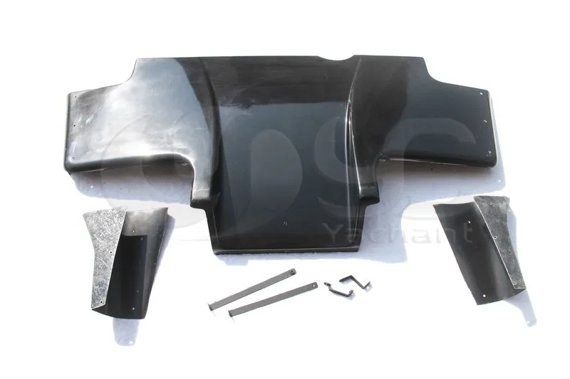 1995-1998 Nissan Skyline R33 GTR Top-Secret Type1 Style Rear Diffuser 3pcs with Metal Fitting Accessories  FRP (1)