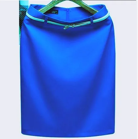 Осенние пикантные юбкой в стиле хип-хоп для однотонные узкие брюки для девочек женские юбки с ремнем короткие Длина Тип Высокая Талия Женская юбка S M L XL XXL XXXL - Цвет: Blue 1006