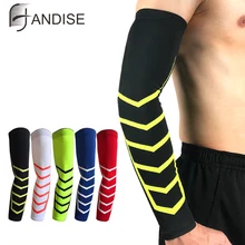 1 шт. дышащая быстросохнущая УФ-защита для бега рукава баскетбольные локоть Pad фитнес-нарукавники спортивные велосипедные рукавицы