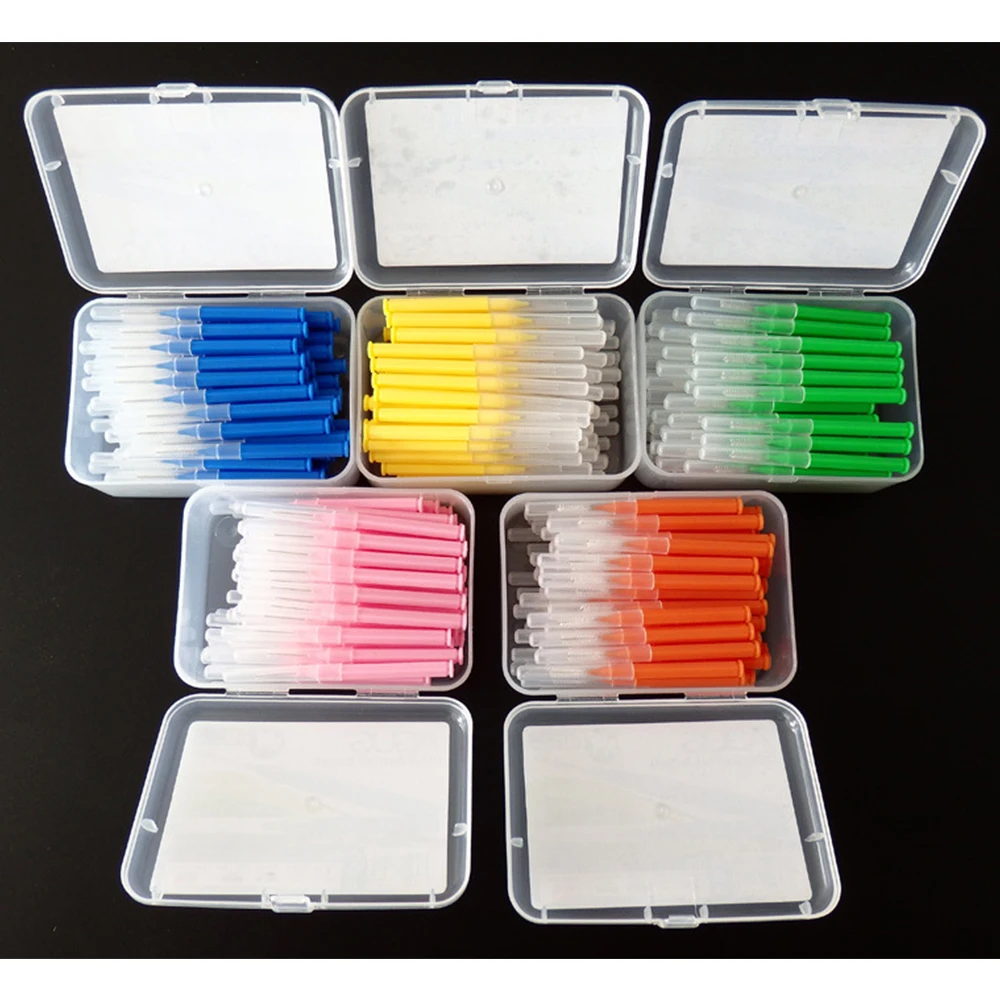 

60pcs/box New Interdental Brushes Oral Hygiene Clean Between Teeth Dental Cleaning tool Dental BrushesToothpick Tooth Brush