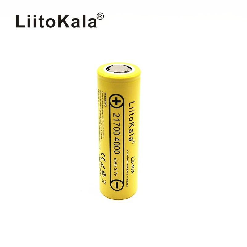 Аккумуляторная литий-ионная батарея LiitoKala Lii-40A 3 7 в 21700 4000 мАч 14 8 Вт литиевые