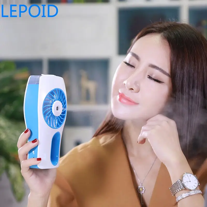 

Lepoid Mist Maker Cooler Rechargeable Small Fan Portable Multi-function Desktop Mini Fan