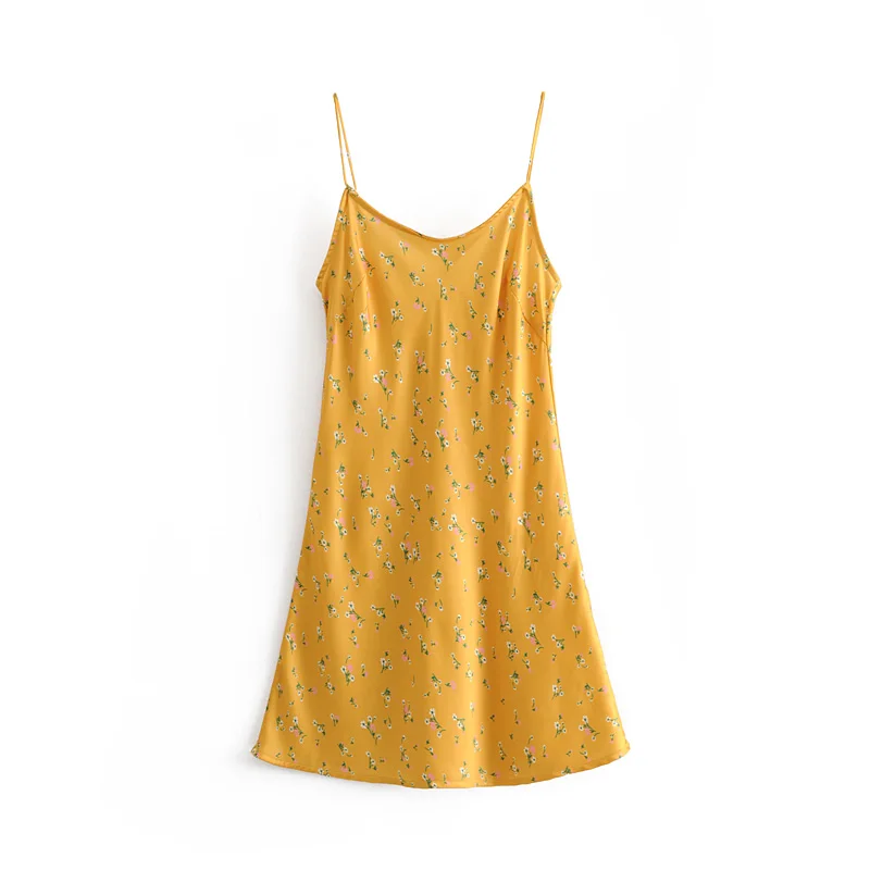 

Summer Fashion Women Floral Print Spaghetti Strap Dress Sexy Female Strapless Backless Dresses Casual Vestidos for Girls Outfit