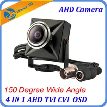 New CCTV 2.0MP 1080P 4 IN 1 Mini Camera 1200TVL 150 Degree Wide Angle HD AHD Video Cameras 1.7mm Lens Home Surveillance Camera