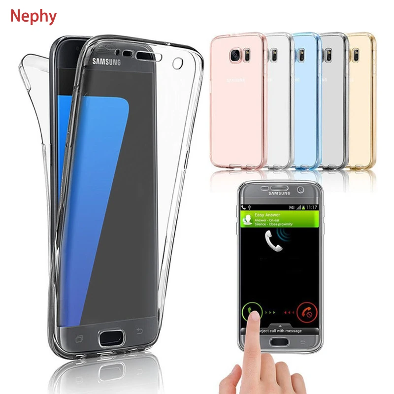 Nephy samsung kılıfı Galaxy J5 J7 2017 Kapak Yumuşak TPU 360 Derece Tam Vücut koruyucu muhafaza Için SM J530 J730 Fundas Coque