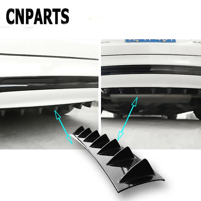 CNPARTS для Hyundai Tucson 2017 Solaris ix35 i30 Suzuki Swift Mitsubishi ASX Mazda задний бампер 3D крутой акулий