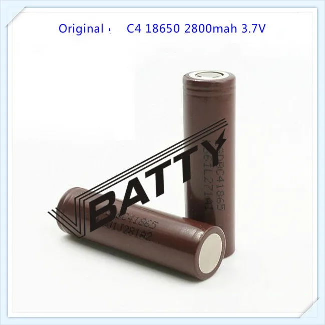 100 original for LG C4 2800mah li ion 18650 lithium ion battery for